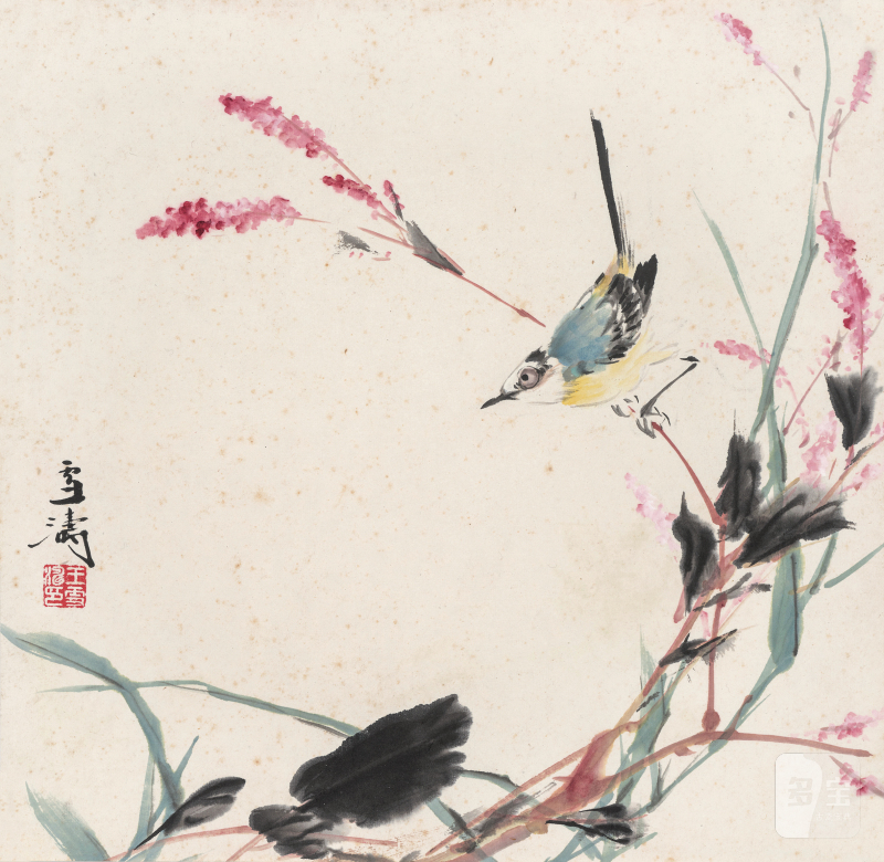 王雪涛 1903-1982 花园一角 - 图2